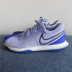 Nike Lavender and Blue Zoom Vapor Cage 4 Tennis Shoes